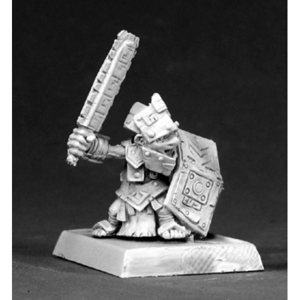 Warlord: Kordtok, Bloodstone Gnome Hero - 25mm Heroic Scale Fantasy Miniature, Unpainted - View #7